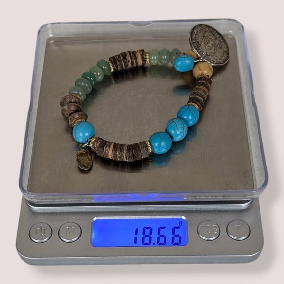 (2/$20) Envious Beaded Stretch Bracelet - Picture 6 of 6